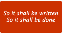 so it shall be done